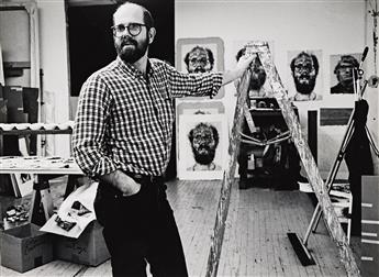 LENORE SEROKA (1935-2016) Portrait of the artist Chuck Close (1940-2021). 1983.                                                                  